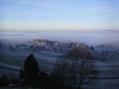 Untere Schmitte mit Nebel